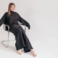 Silk/Linen Clothing Set - Black - MellowConceptStore