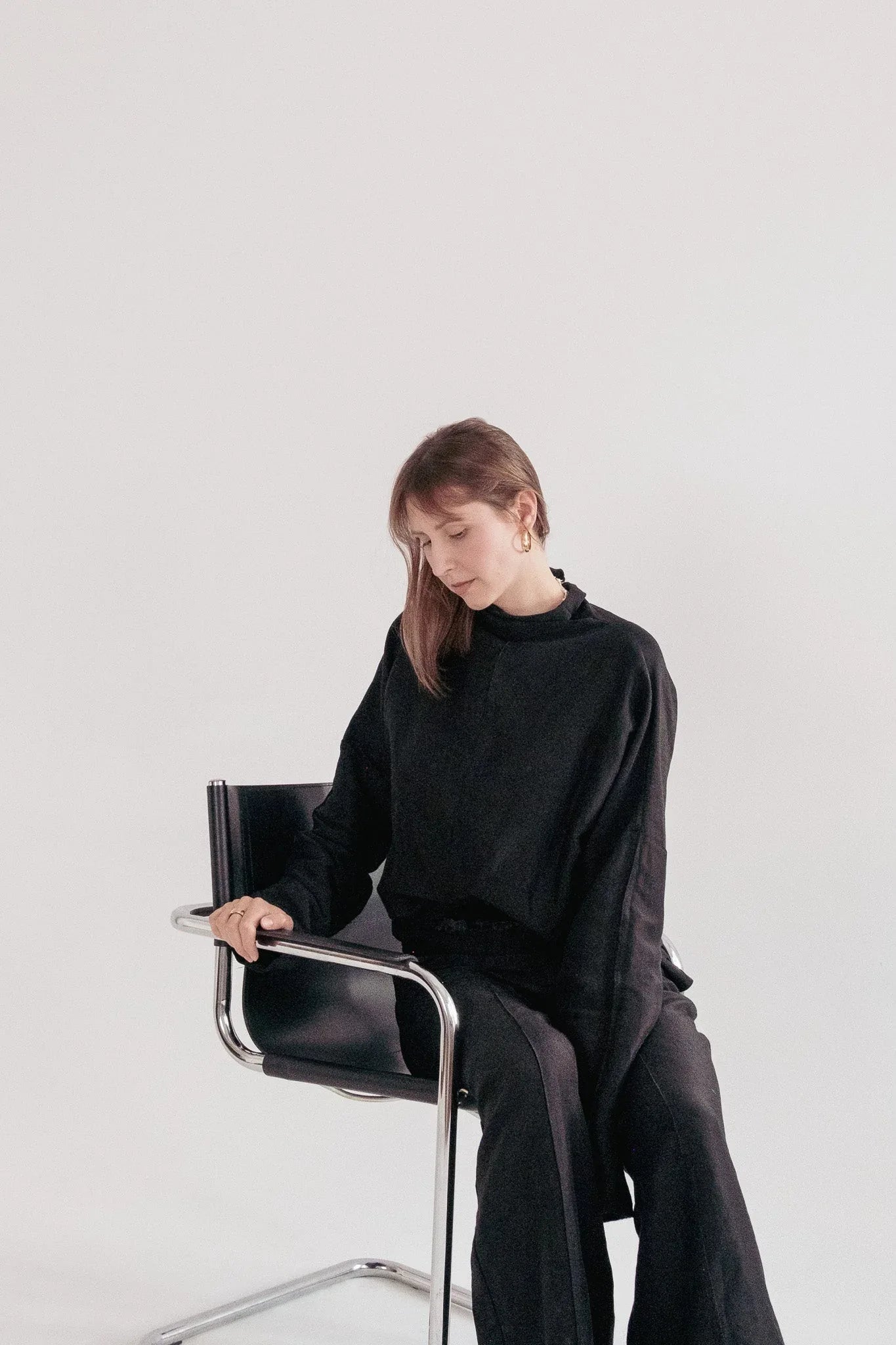 Silk/Linen Clothing Set - Black - MellowConceptStore