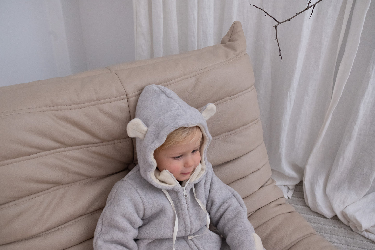 Baby/Kind Schurwolljacke - Grau