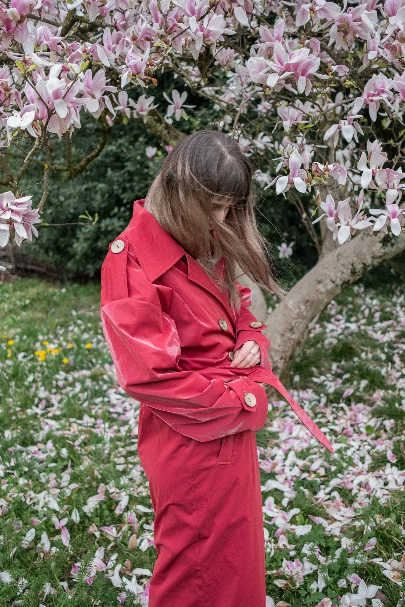 Trench Coat - Burgundy Red - MellowConceptStore