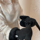 Waterproof Natural Sheepskin Stroller Hand Muffs  Black&Brown