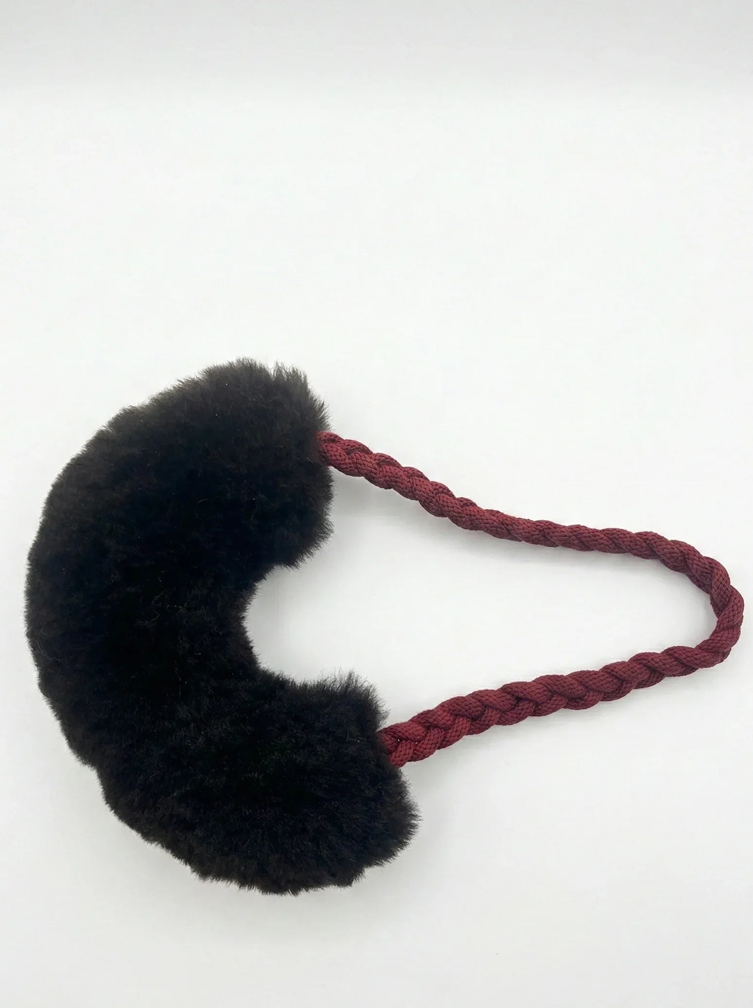 Wool Loop Tug Toy - Black - MellowConceptStore