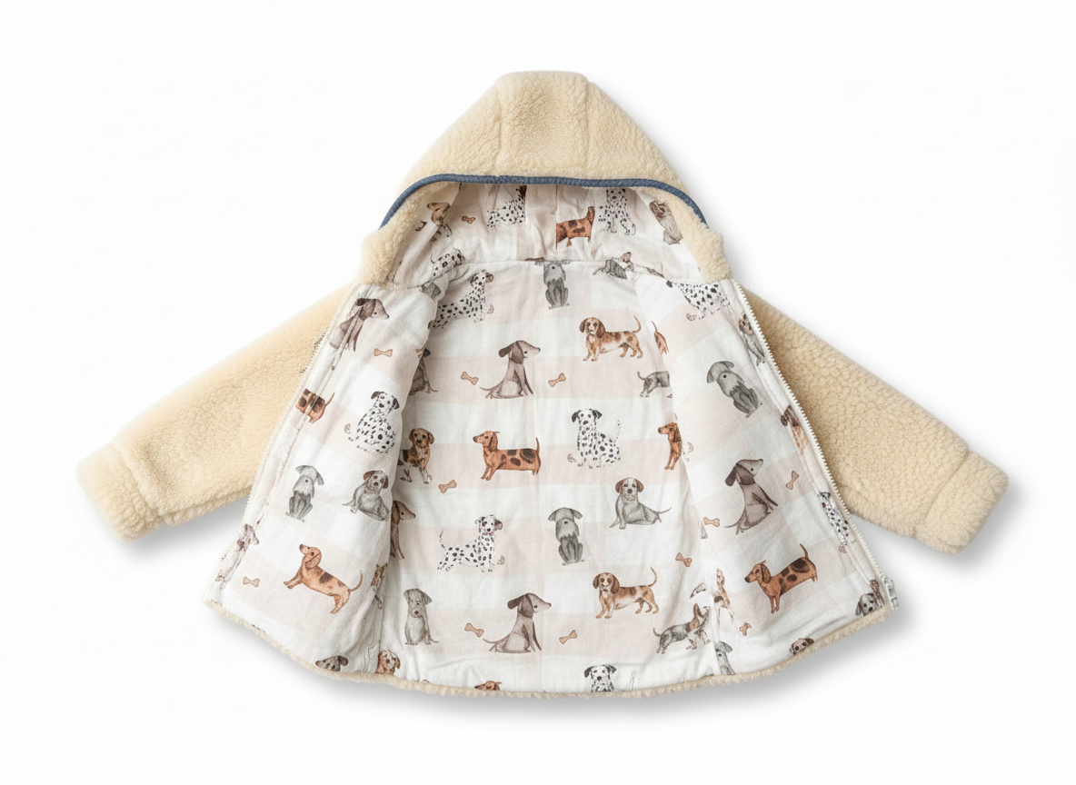 Baby/Kind Schurwolljacke - Anthrazit