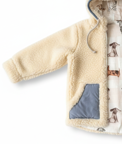 Baby/Kind Schurwolljacke - Anthrazit