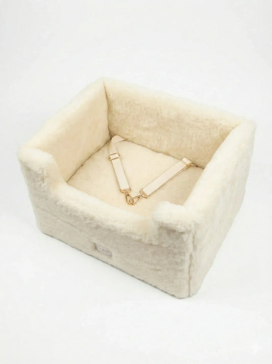 Natural Wool Dog Carrier - Beige - MellowConceptStore