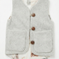 Weste aus Schurwolle für Babys/Kinder - Grau