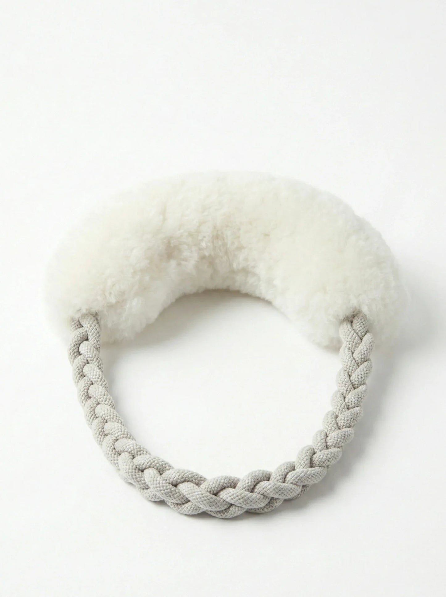 Wool Loop Tug Toy - White - MellowConceptStore