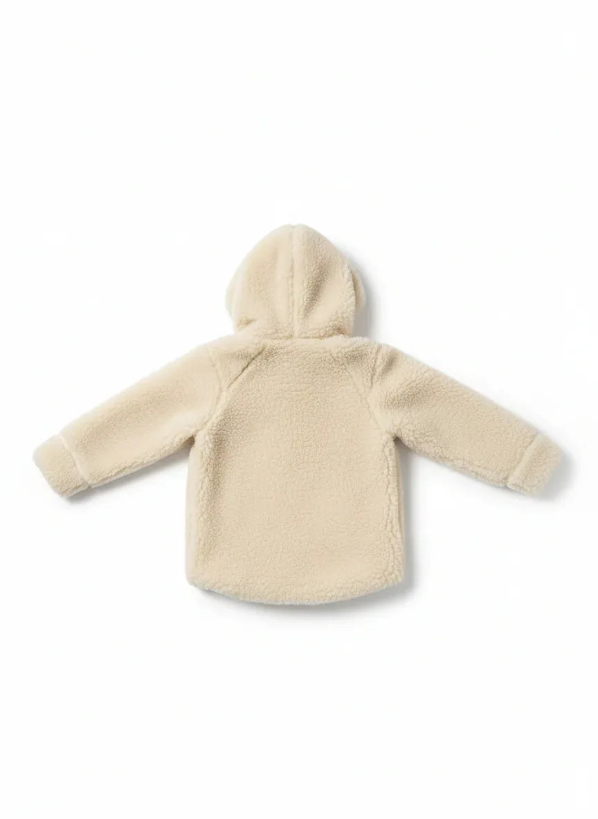 Baby/Kid Virgin Wool Jacket - White - MellowConceptStore