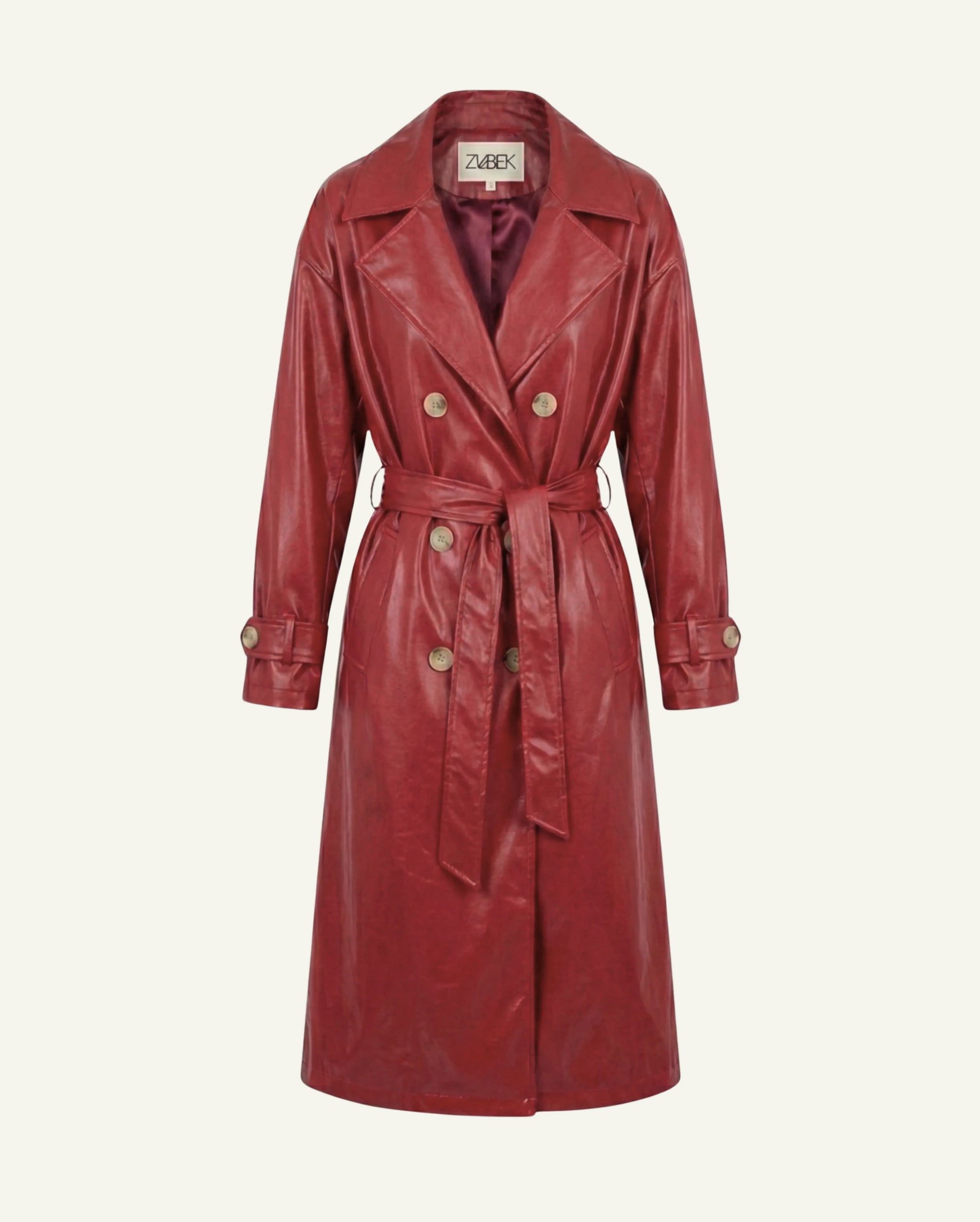 Trench Coat - Burgundy Red - MellowConceptStore