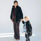 Women's Wool Puff Jacket - Black - Natural, Non-Toxic & Insulated with 100% Wool - MellowConceptStore
