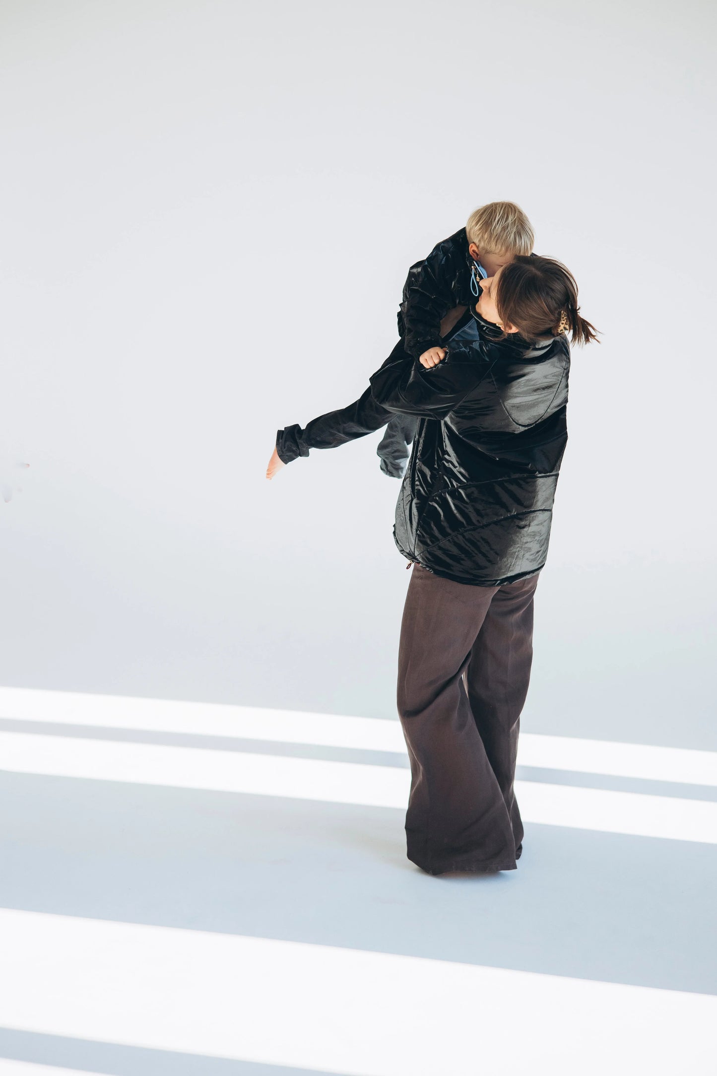 Women's Wool Puff Jacket - Black - Natural, Non-Toxic & Insulated with 100% Wool - MellowConceptStore
