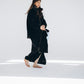 Women's Wool Puff Jacket - Black - Natural, Non-Toxic & Insulated with 100% Wool - MellowConceptStore