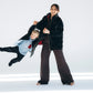 Women's Wool Puff Jacket - Black - Natural, Non-Toxic & Insulated with 100% Wool - MellowConceptStore