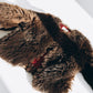 Sheepskin Fur / Coat with Burgundy Silk Lining - Brown - MellowConceptStore