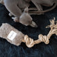 Natural Woolen Dog Tug Toy Beige
