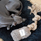 Natural Woolen Dog Tug Toy Beige