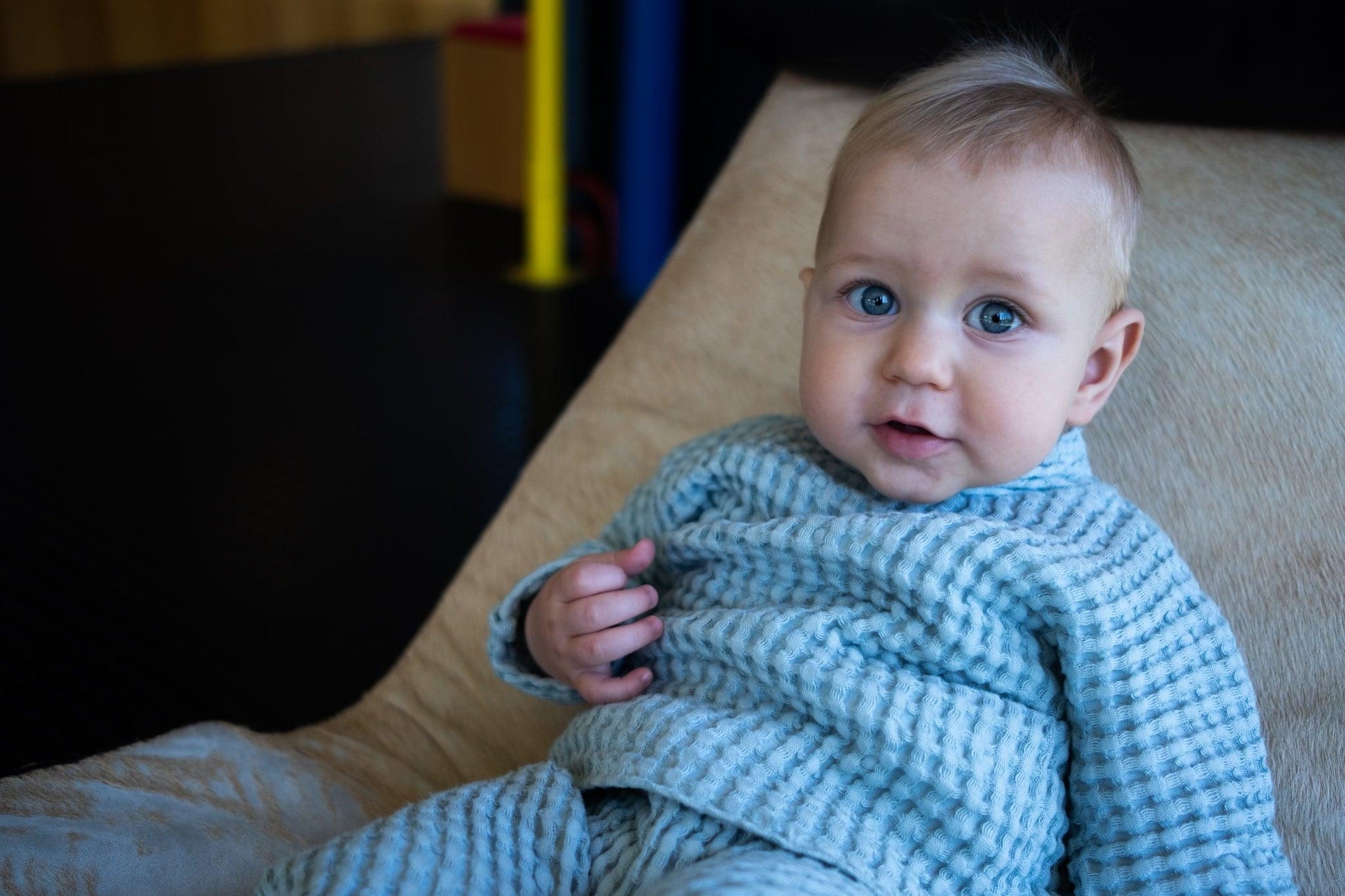 Linen Baby/Kid Blue Clothing Set
