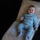 Linen Baby/Kid Blue Clothing Set