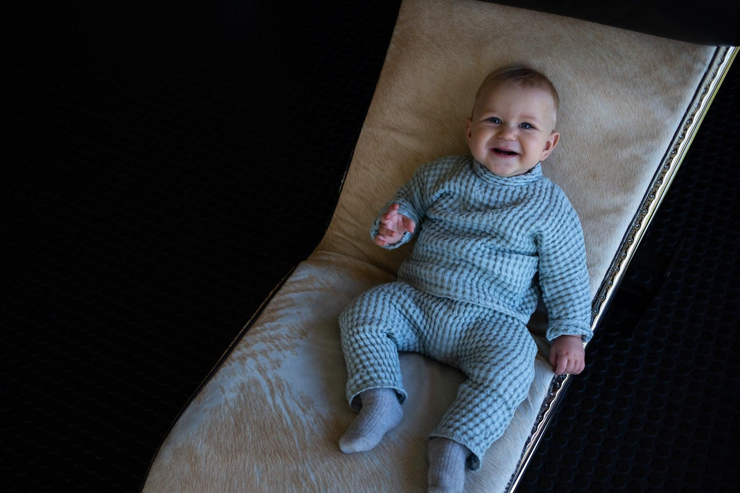 Linen Baby/Kid Blue Clothing Set