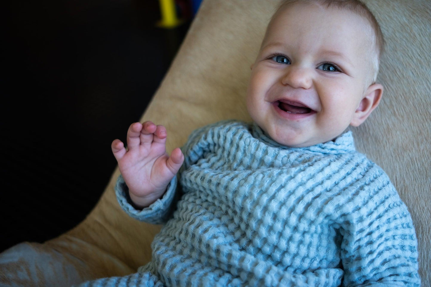 Linen Baby/Kid Blue Clothing Set