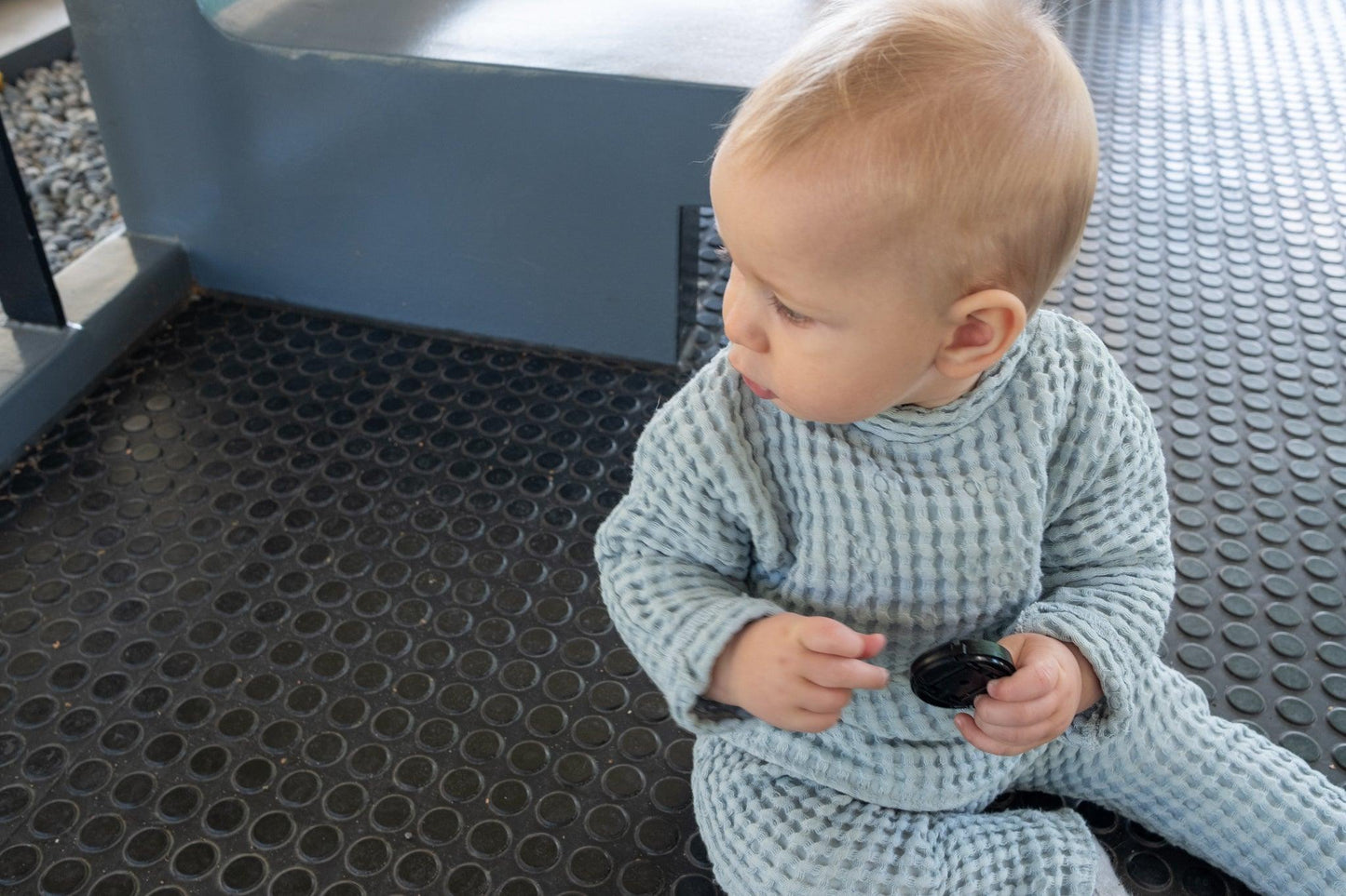 Linen Baby/Kid Blue Clothing Set