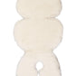 White Natural Sheepskin Car Seat / Stroller Liner