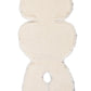 White Natural Sheepskin Car Seat / Stroller Liner