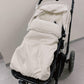 White Natural Sheepskin Stroller Sleeping Bag