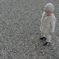Woolen Pants with Suspenders Cream