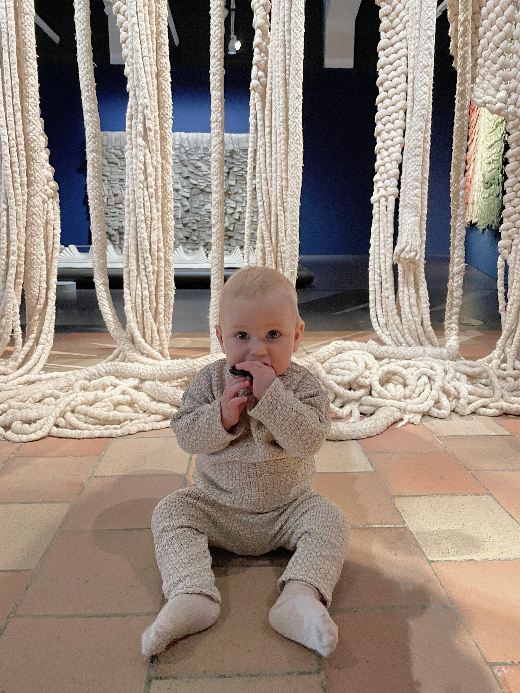 Linen Baby/Kid Clothing Beige Set 