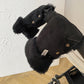 Black Natural Lambskin Stroller Hand Muffs