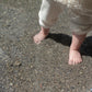 Linen Pants with Suspenders Beige