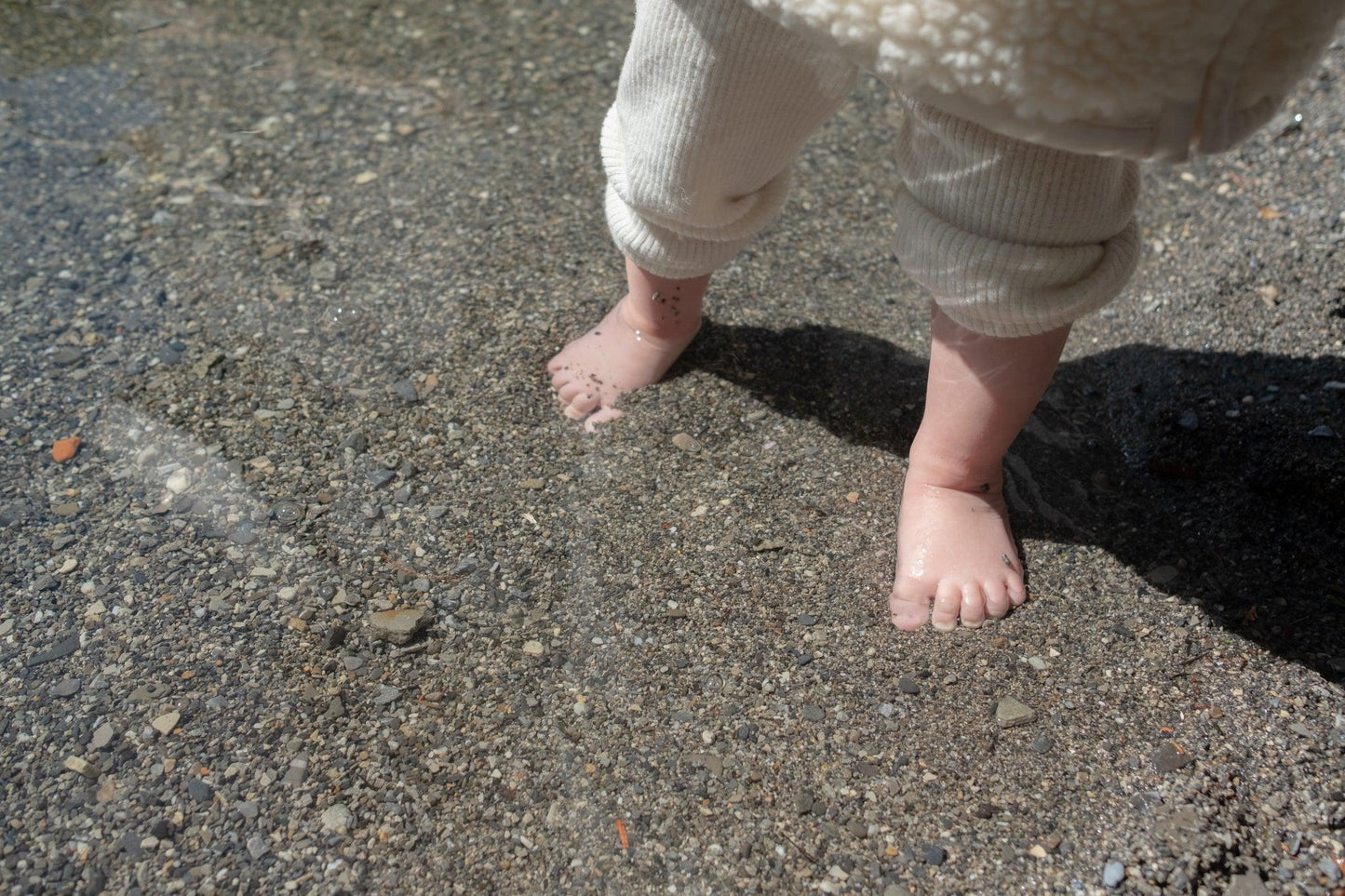 Linen Pants with Suspenders Beige