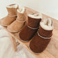 Brown Baby Natural Sheepskin Boots